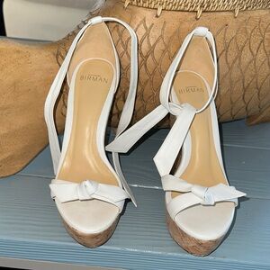 Alexandre Birman White Platform Sandals
